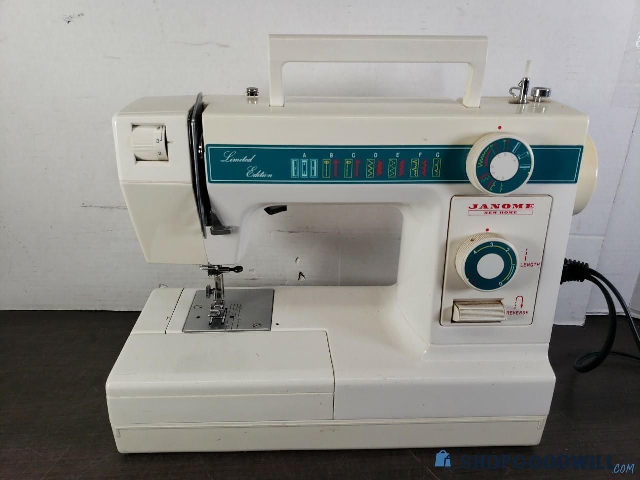 Janome New Home Model 108 Limited Edition Sewing Machine with Foot Pedal 