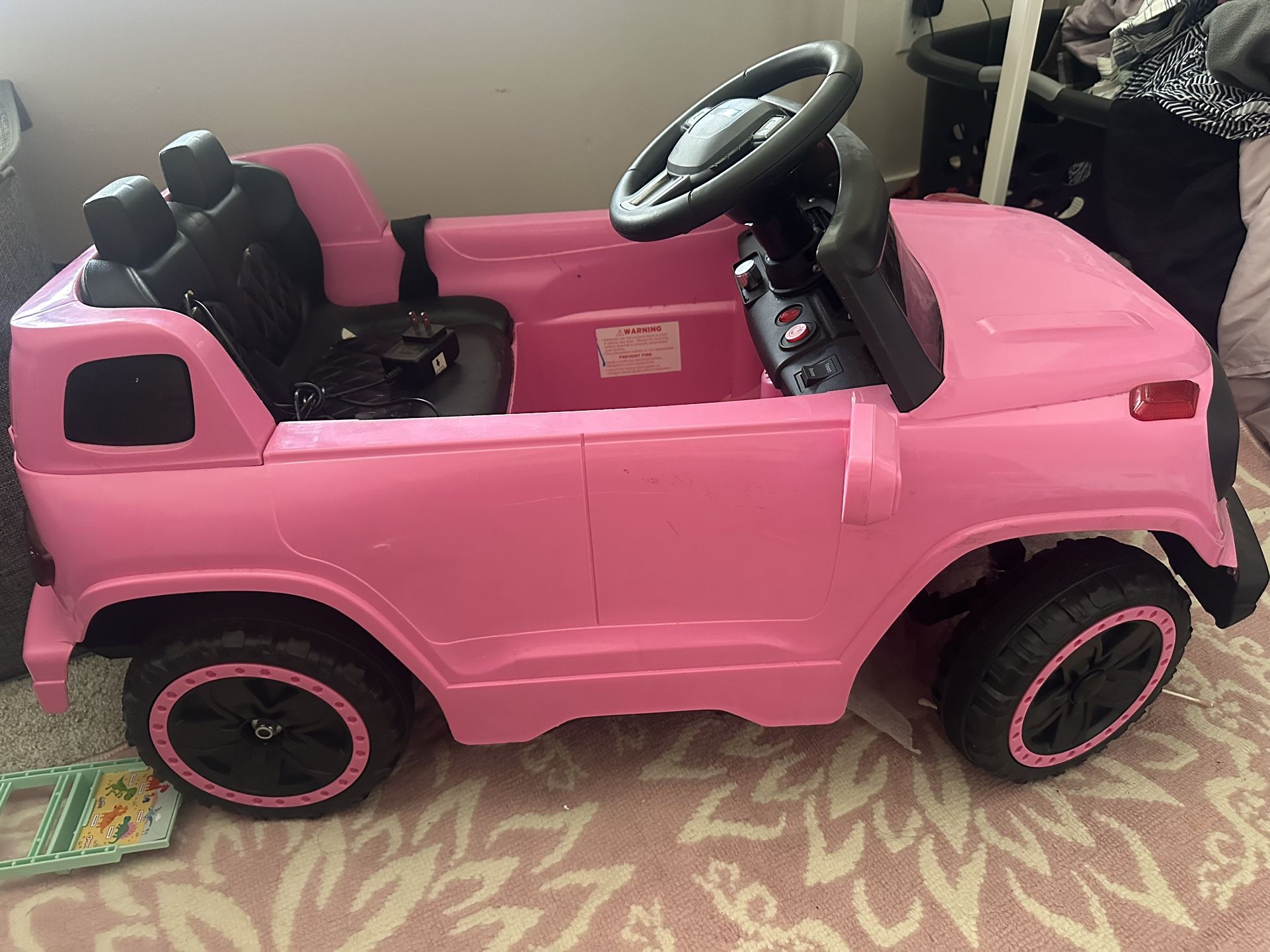 PINK POWER WHEEL Like New!