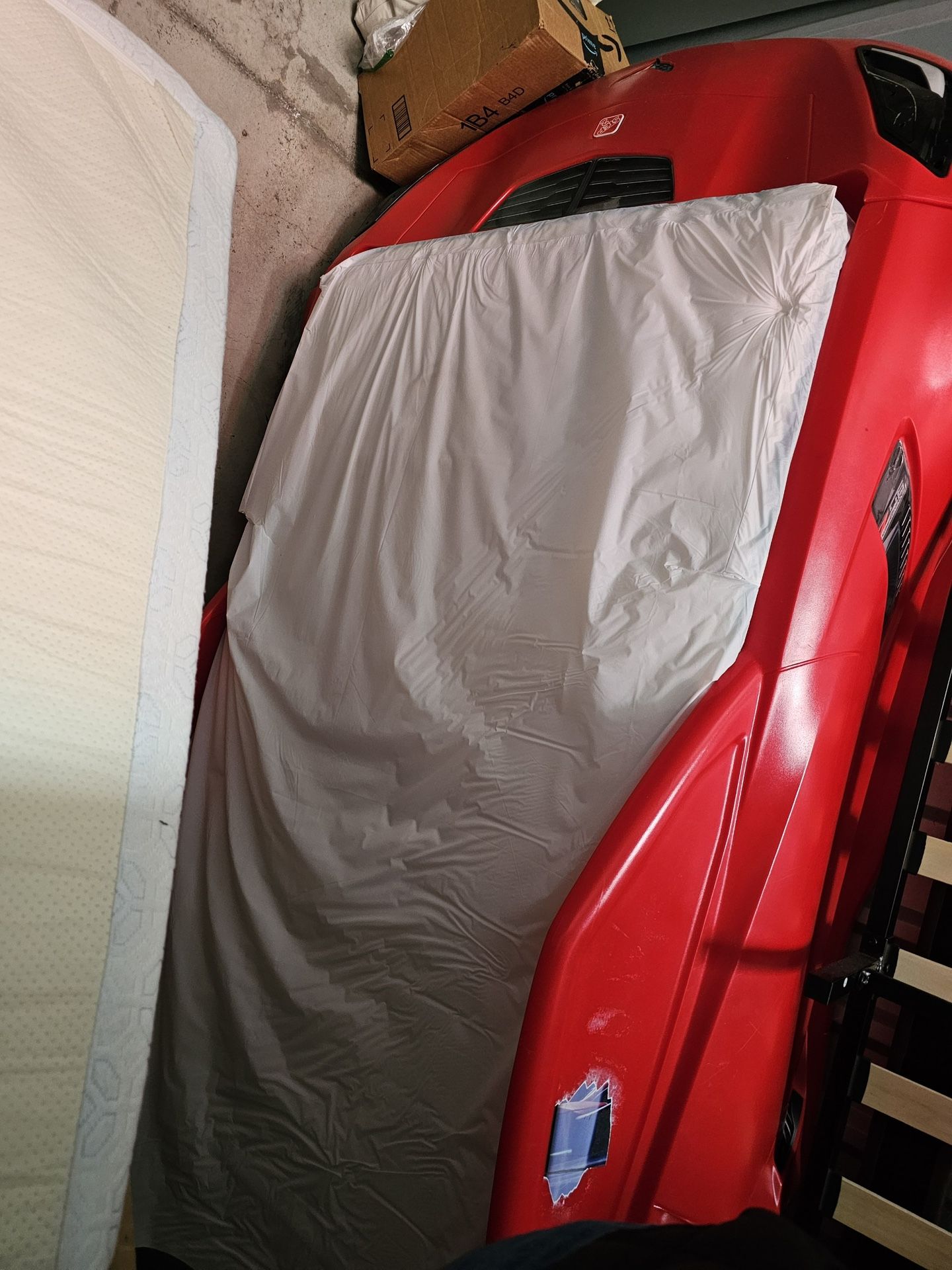 kids Race Car Bed w/ mattress 
