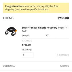 Kinetic Recovery Tow Rope 