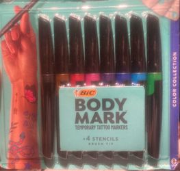 Body mark temporary tattoo markers
