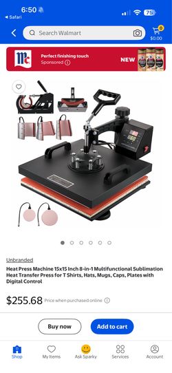 Heat press w/ add ons