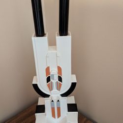 ART DECO GOLDSCHEIDER candlestick vase bauhaus Made In AUSTRIA
