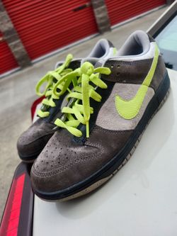 Nike dunk low 6.0 mens 9.5 rare grey green