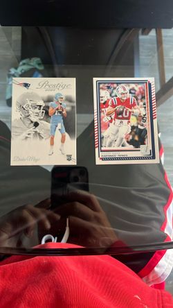  Drake Maye Rookie Lot (2 Cards) Prestige & Donruss Patriots RC