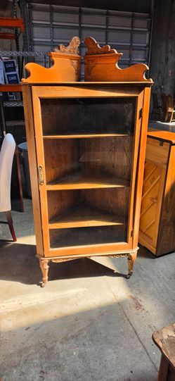 Antique corner curio