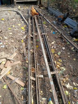 Steel Rebar and Metal Rails Lot