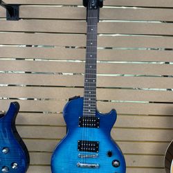 NEW! Epiphone Les Paul Special II Plus Top Limited-Edition Electric Guitar Transparent Blue