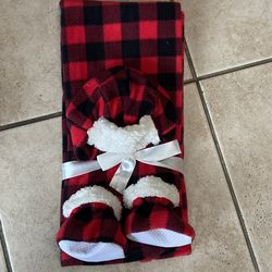Baby Blanket Hat And Boots New