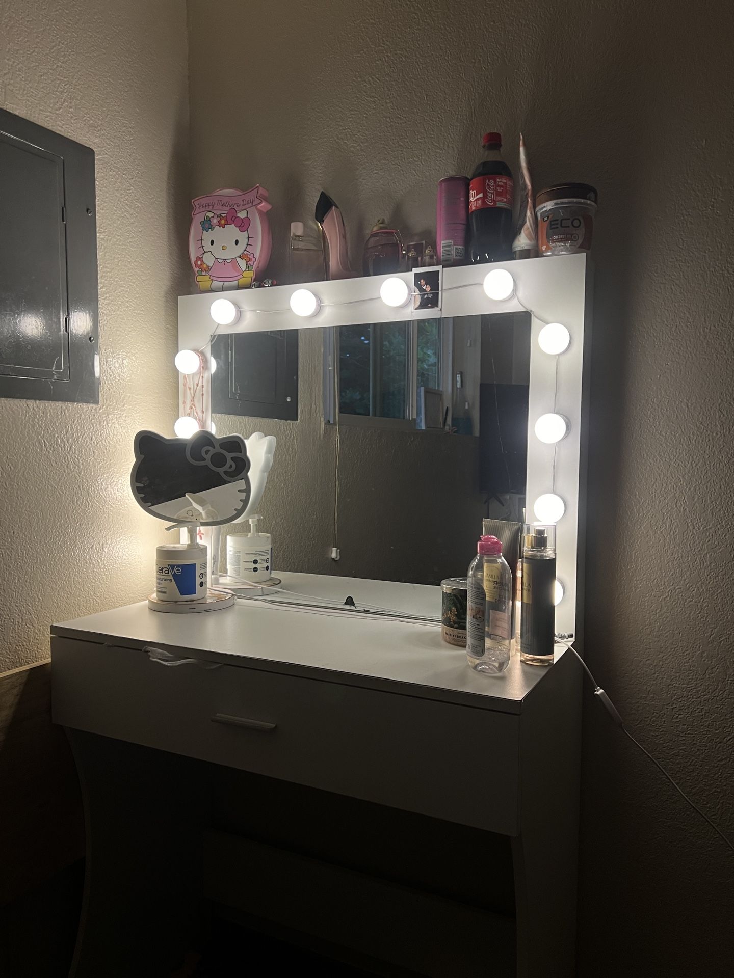 white vanity