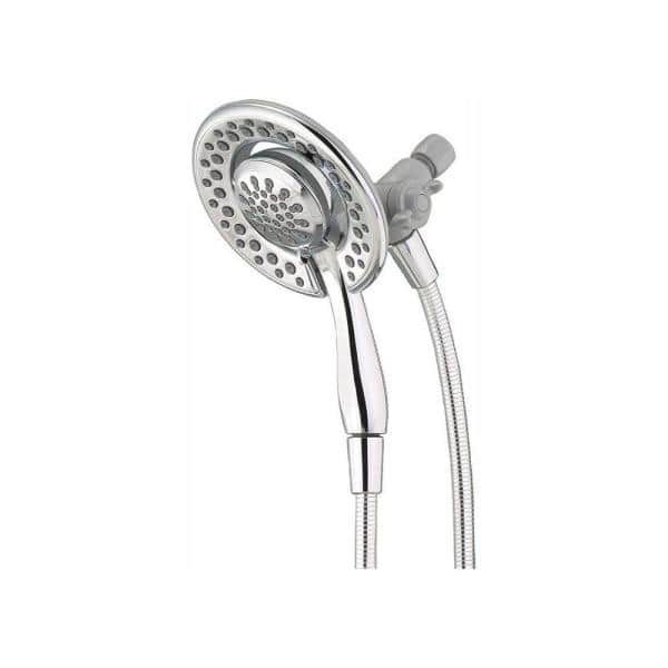 In2ition Two-in-One 4-Spray 6.1 in. Dual Wall Mount Fixed and Handheld Shower Head New