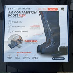 Sharper Image Air Compression Boots Flex Leg Recovery System Small/Medium/larger