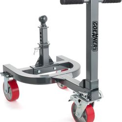 Trailer Dolly with 2 Inch Ball, 10000 LBS Tongue Weight Trailer Mover Dolly with Adjustable Telescopic Rod, Heavy Duty Steel, Easy to Assemble, Use, S