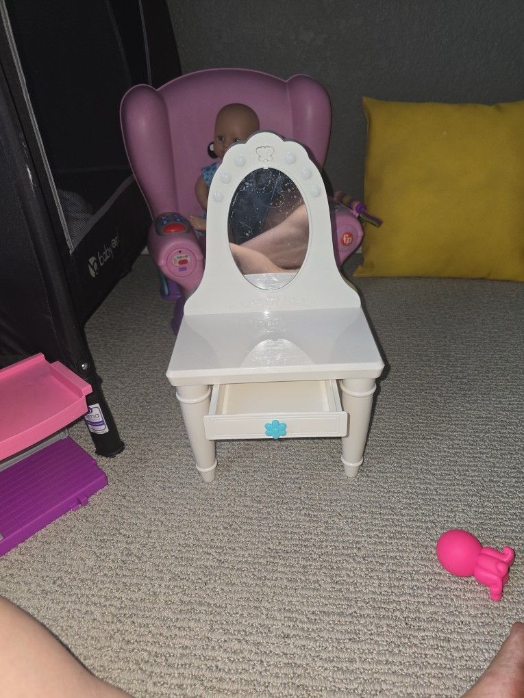 American Doll Vanity