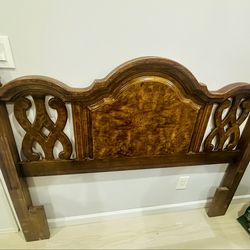 Bed frame, box spring & head board (queen)