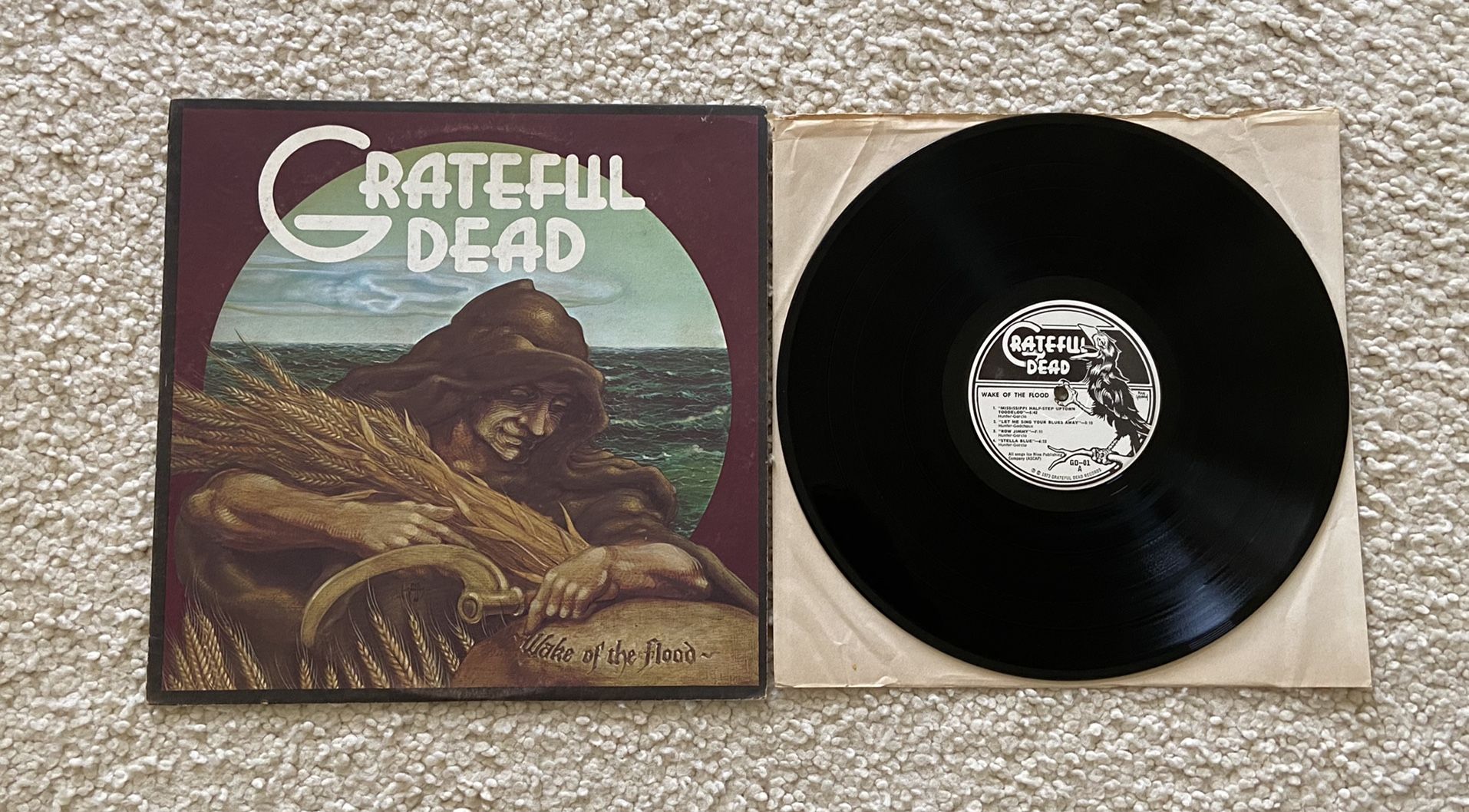 The Grateful Dead “Wake Of The Flood” Vinyl Lp 1973 Grateful Dead Records Original Pressing Collector’s Copy Rock 