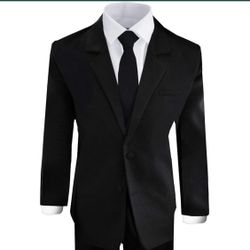 Brand New Boys Toddler Black Suit