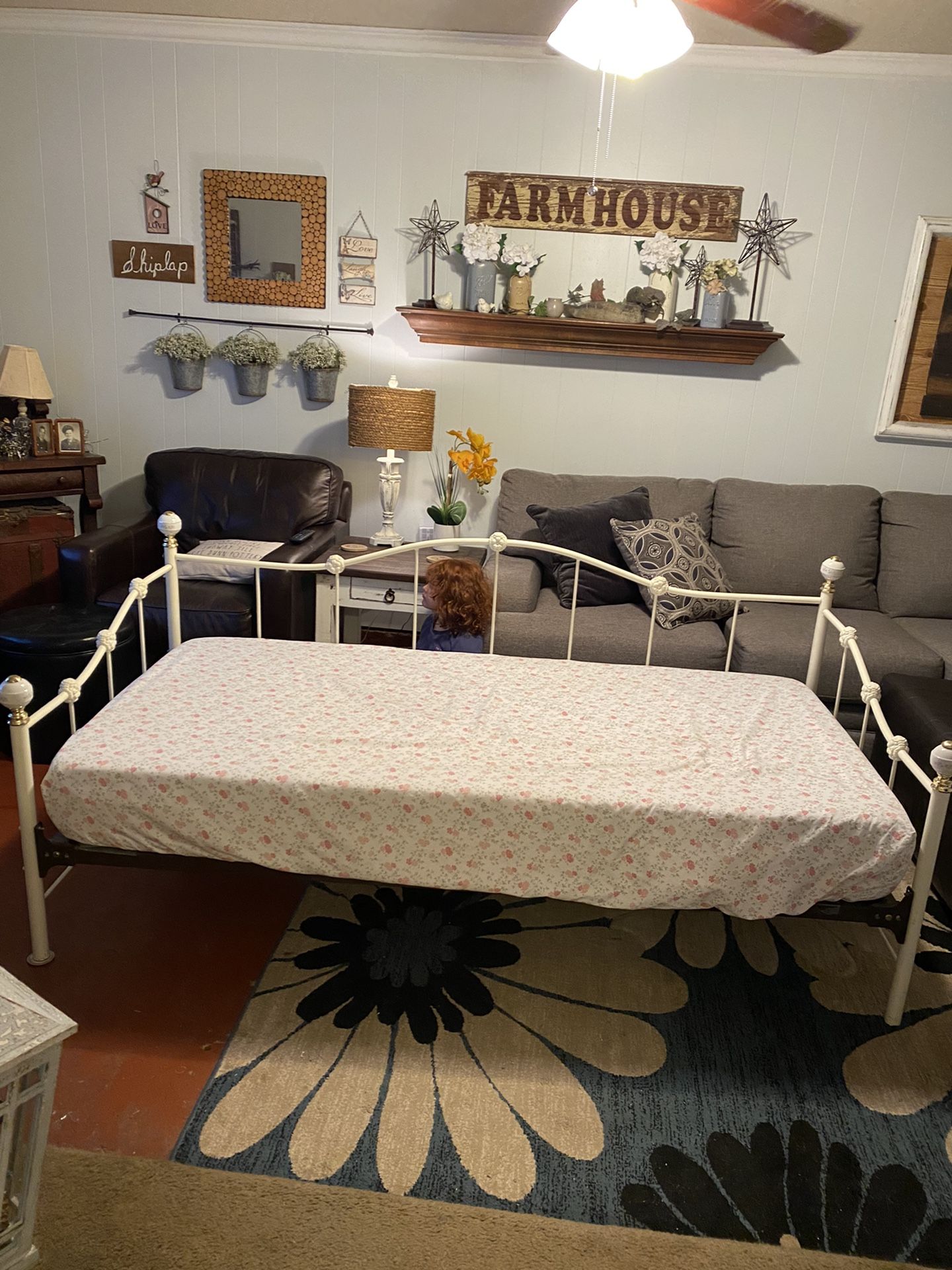 Nice Heavy Iron Bed