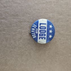 Lodge For Senator Campaign Button 