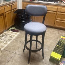 Blue Barstool 