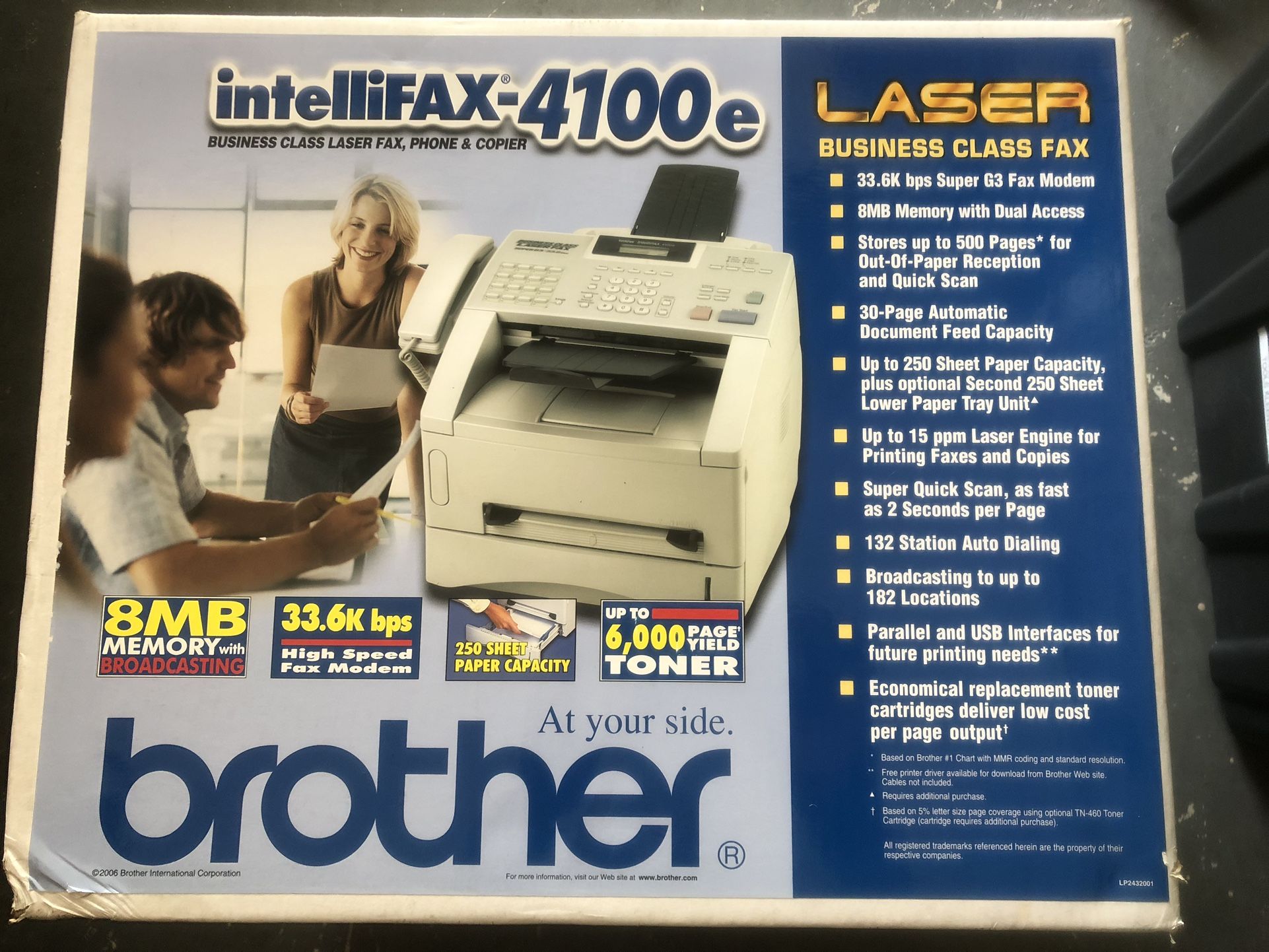 Brother IntelliFax 4100e Laser Fax / Copy / Printer