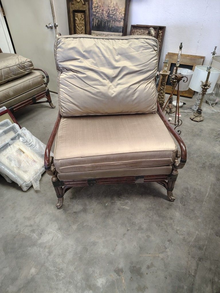Rattan Framing, Silk Cushions, Nice Comfortable Lounge Chairs