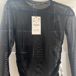 Zara See Through Shirt