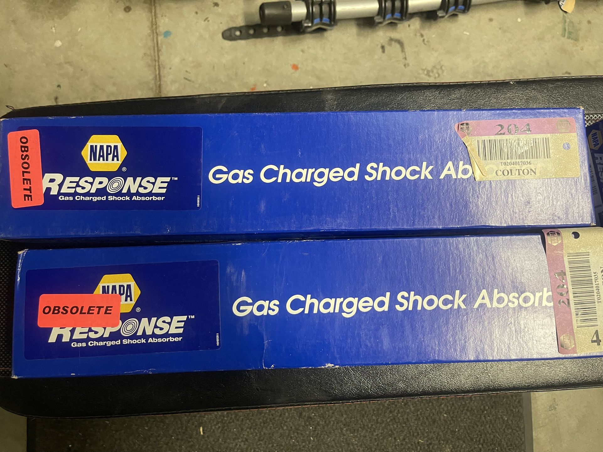 NAPA Gas Charger Shock Absorbers rear and front