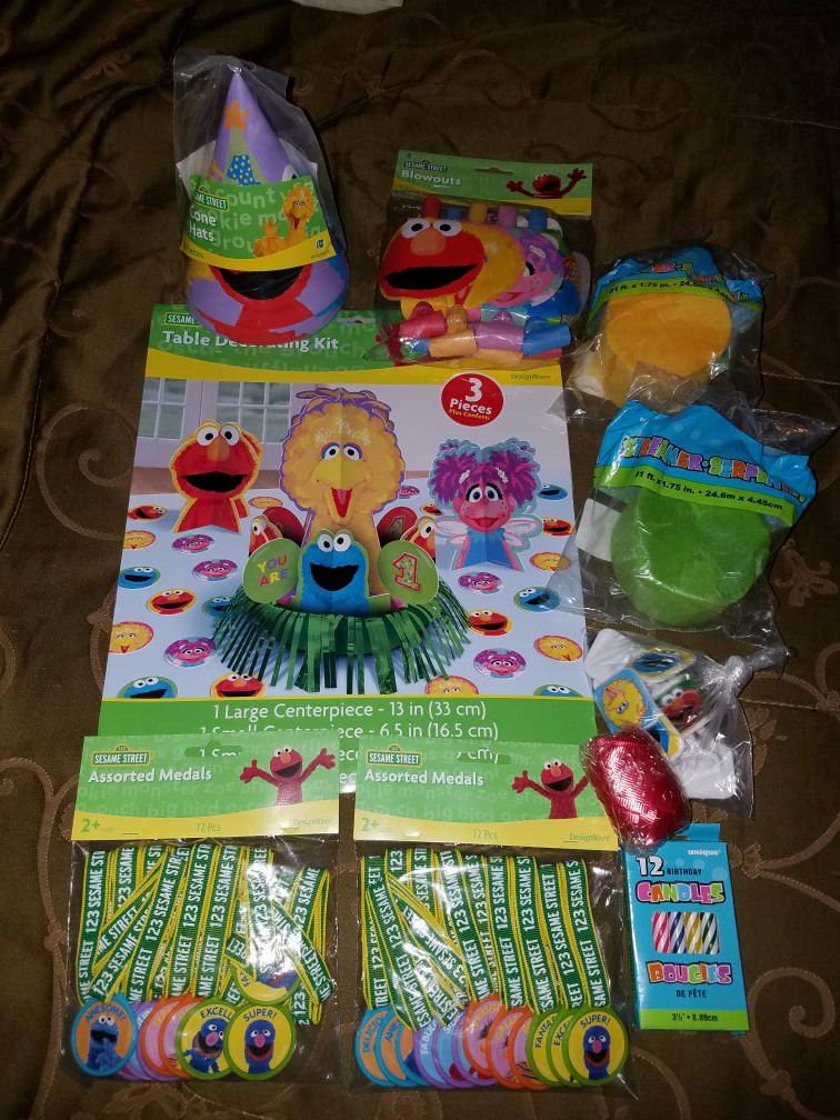 Sesame Street birthday party decorations