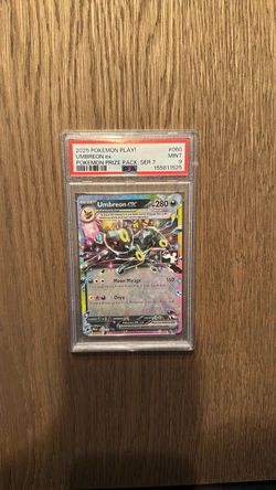 2025 Pokemon Play! Umbreon ex Pokemon Prize Pack: Ser 7 MINT 9