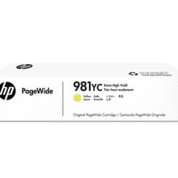 HP 981YC Extra High Yield Yellow Original PageWide Cartridge (L0R17YC)