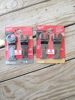 10 pack blades Milwaukee for wood and multi perpuse
