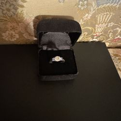 Vintage H 925 Silver Ring Size 7 Tree Stone