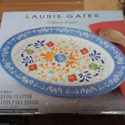 Serving Platter Laurie Gates Brand New 
