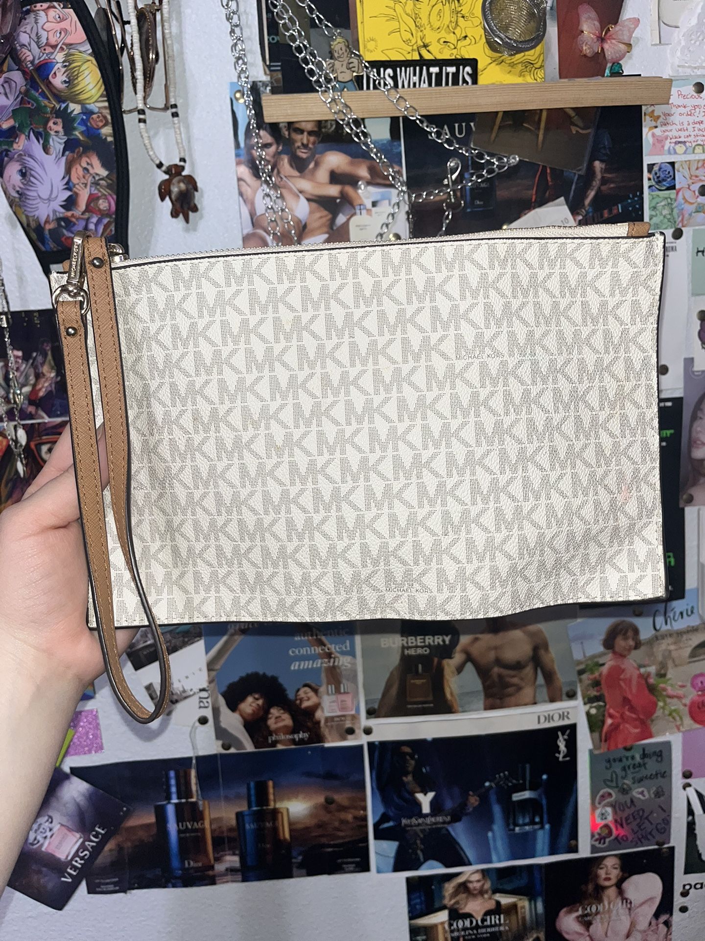 Michael Kors Flat Zip Bag