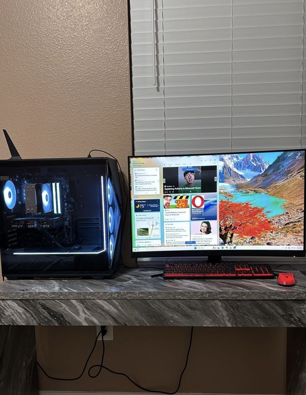 IBUYPOWER Slate Mesh 8 Gaming Pc Set Up