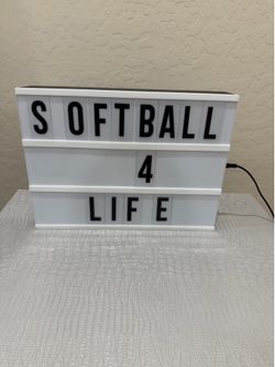 LED Lightbox Message Board with Letters and Remote