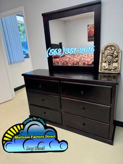 Six drawer dresser Cherry cajonera Comoda nueva con mirror nuevo