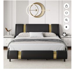 Homfa Queen Size Bed Frame