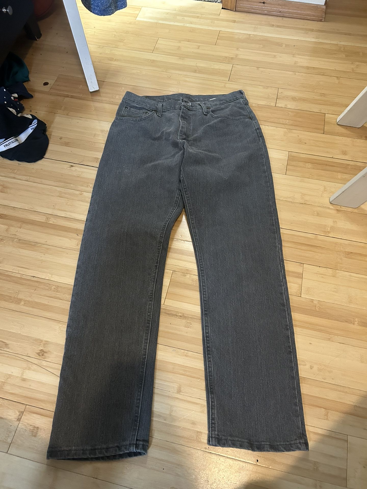 Vintage Grey/Black Baggy Jeans Size 32