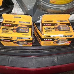 Dewalt Flexvolt 6ah Batteries 2 OF THEM $100 EACH Firm