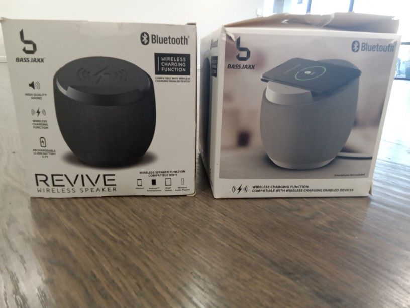 BASS JAXX  Revive Bluetooth Speaker with Wireless Charging Pad 