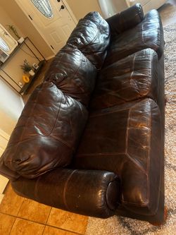 Leather couches
