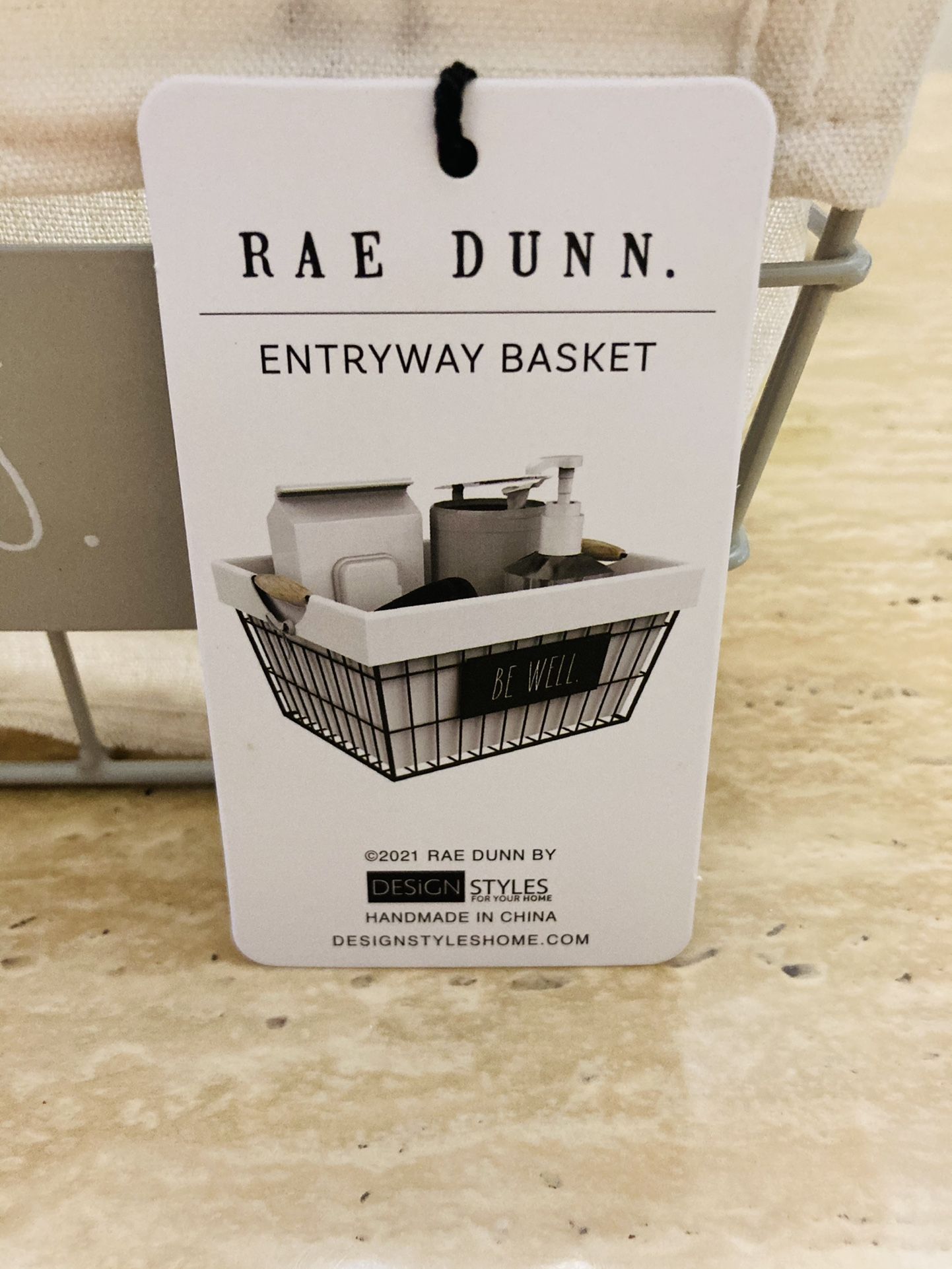 RAE DUNN MASKS Entryway Basket π§Ί
