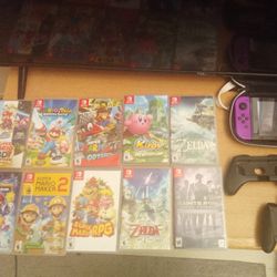 Nintendo Switch With 10 Games 