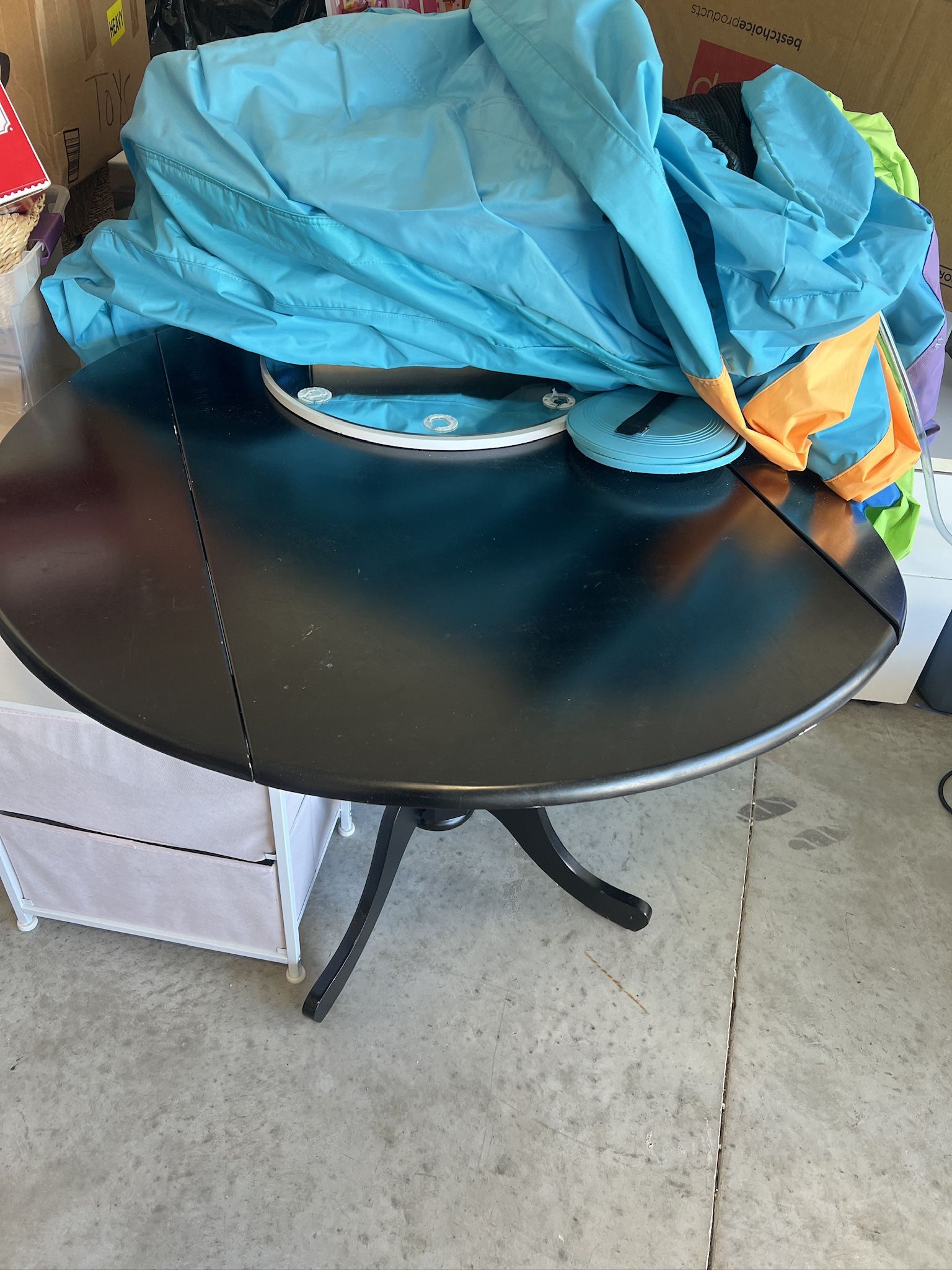 Black Round Kitchen Table 