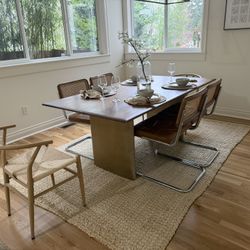 West Elm Dining Table With 6 Chairs