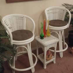 Boho Rattan Stools