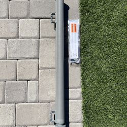 Gray Retractable Baby Pet Safety Gate