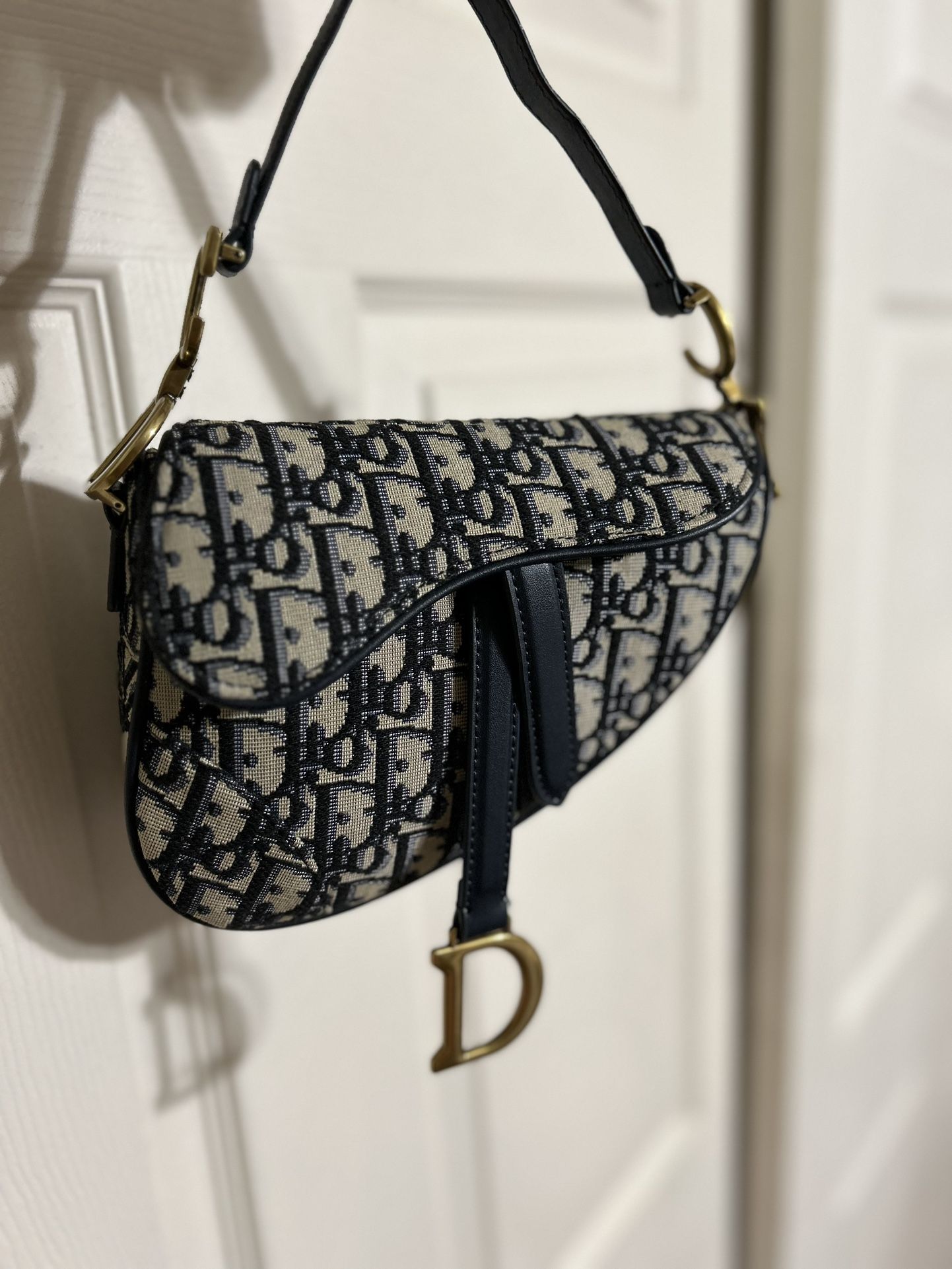 Blue Women’s Dior Saddle Bag Comes With Box, Dust Bag & Extra Long Strap